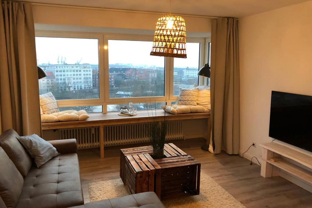 Yachtpanorama Weser Und Yachthafenblick 1 Zi 7Og Бремерхавен Екстериор снимка