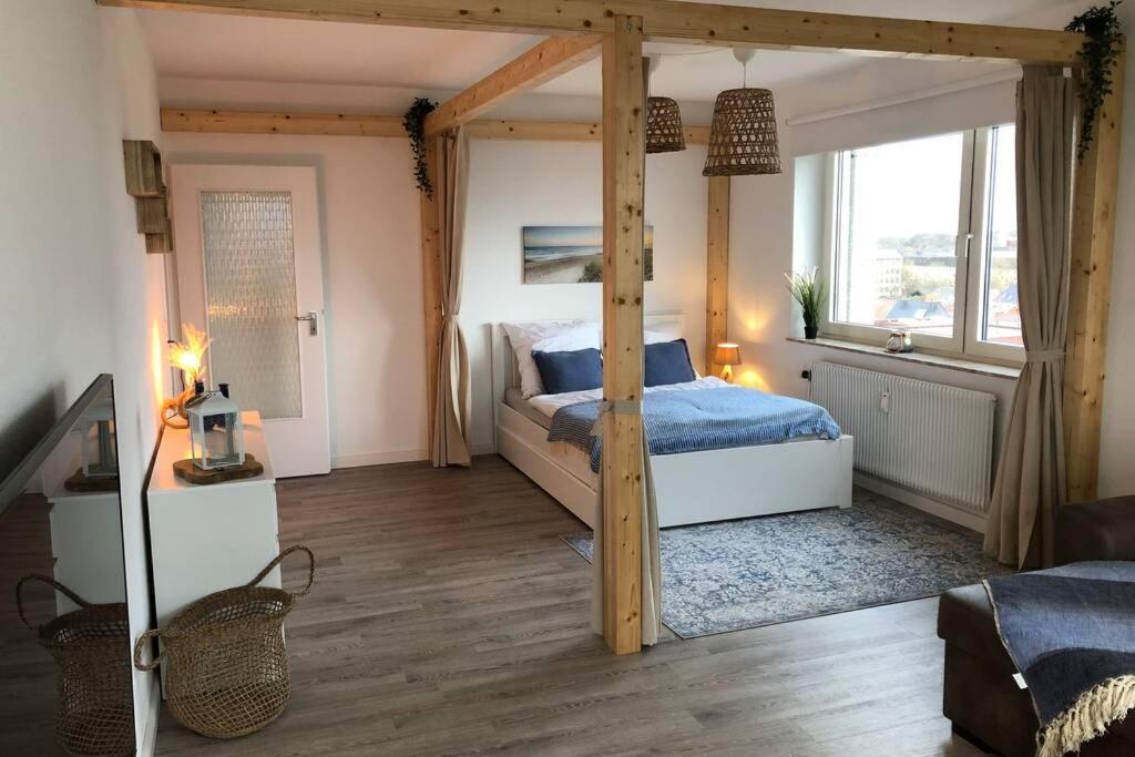Yachtpanorama Weser Und Yachthafenblick 1 Zi 7Og Бремерхавен Екстериор снимка
